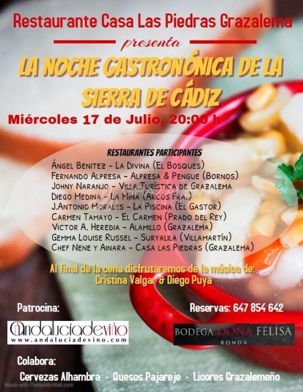 La Noche Gastronómica de la Sierra de Cádiz Imagen